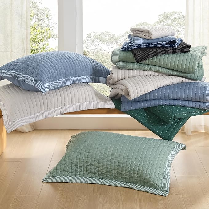 Microfiber Quilt Set - King - 3 Piece