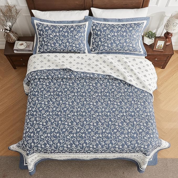 100% Cotton Bedding Set - Queen - 3 Piece
