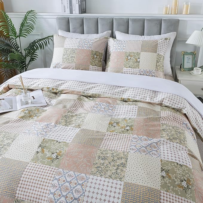 100% Cotton Duvet Cover Set - Queen - 3 Piece