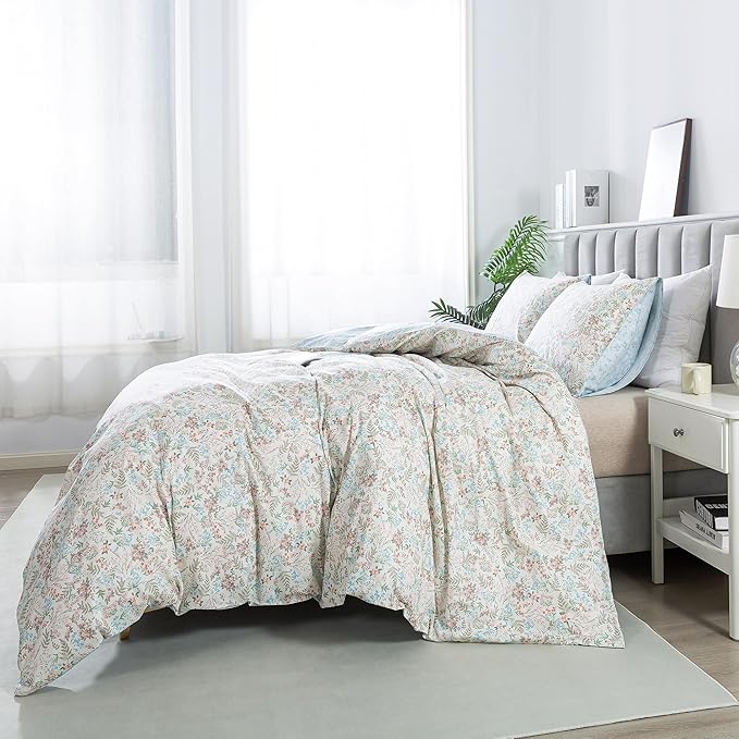 100% Cotton Duvet Cover Set - King - 3 Piece