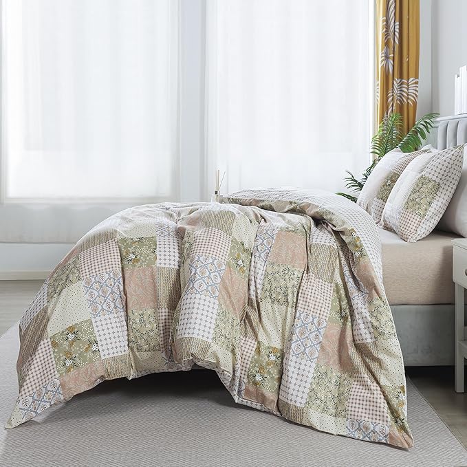 100% Cotton Duvet Cover Set - Queen - 3 Piece
