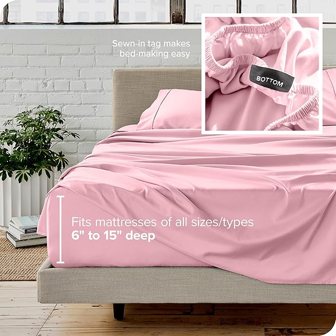 Microfiber Bed Sheet Set - Full - 4 Piece