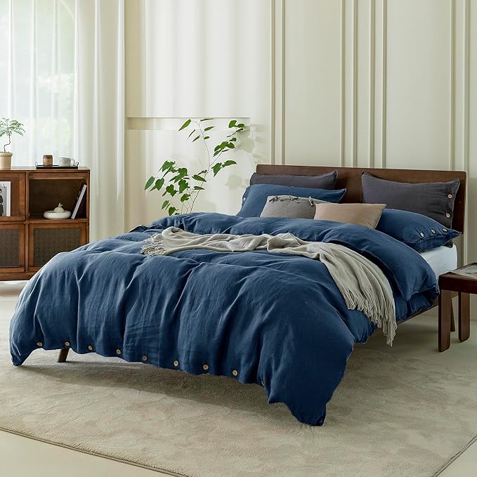 Linen Duvet Cover Set - 3 Piece