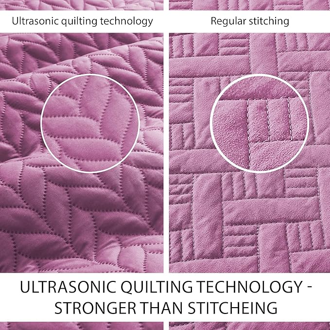 Microfiber Quilt Set - California King - 3 Piece