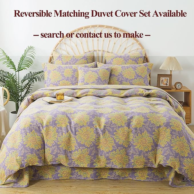 100% Cotton Bed Sheet Set - Queen - 4 Piece