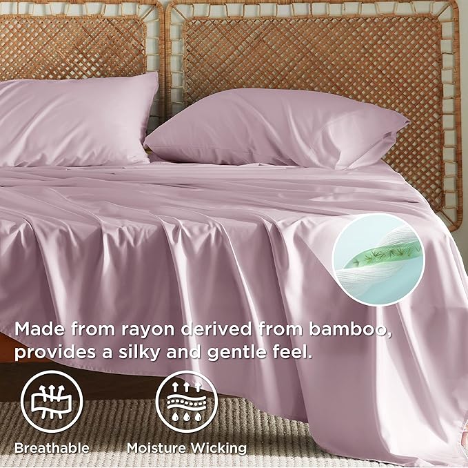 Bamboo Cooling Bed Sheet Set - Full