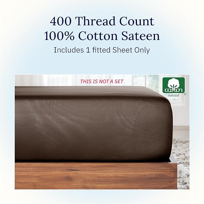 100% Cotton Fitted Sheet - Queen