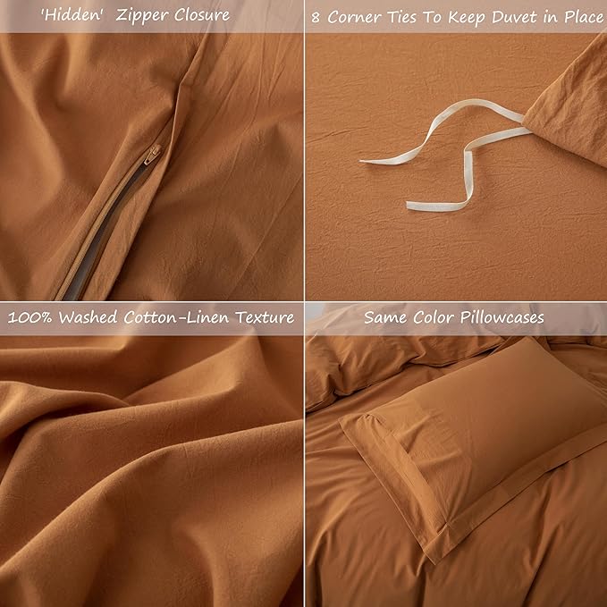 Linen Duvet Cover Set - King
