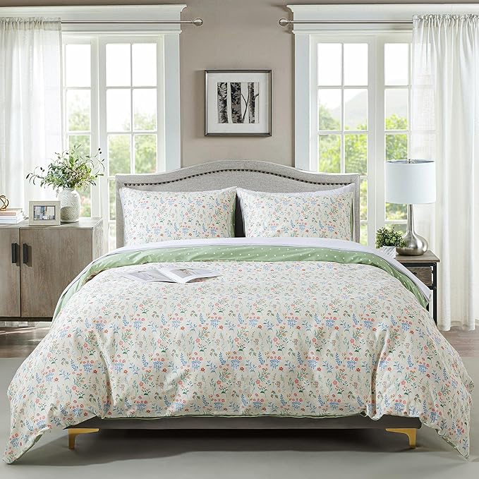 100% Cotton Duvet Cover Set - King - 3 Piece