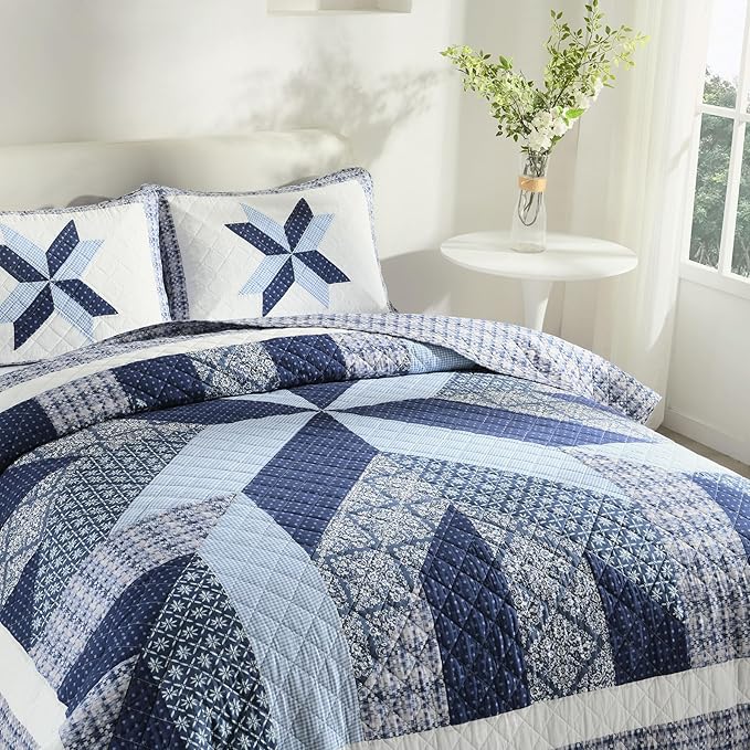 100% Cotton Quilt Set - Queen