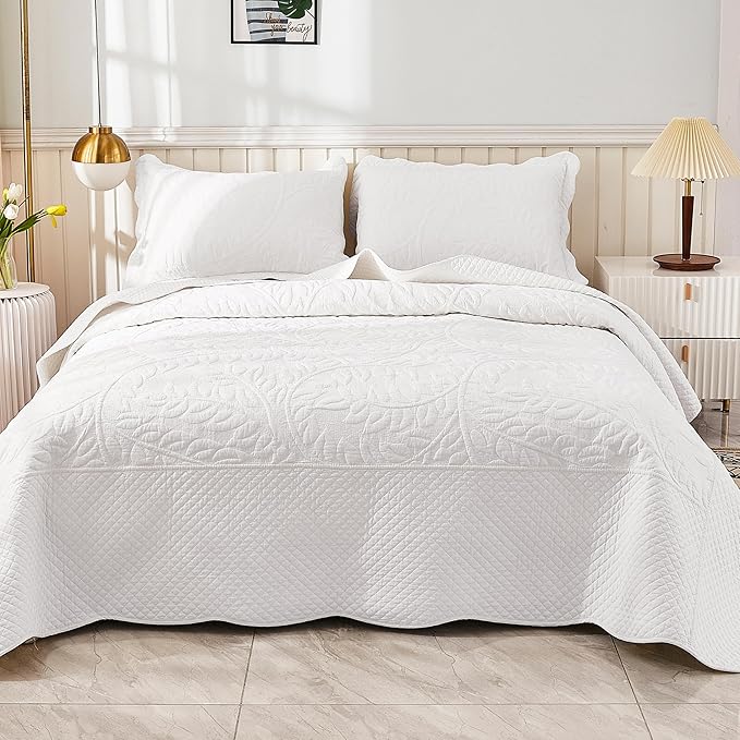 100% Cotton Quilt Set - King - 3 Piece