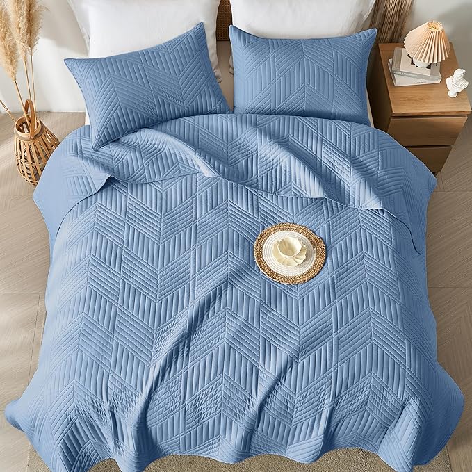 Microfiber Quilt Set - Queen