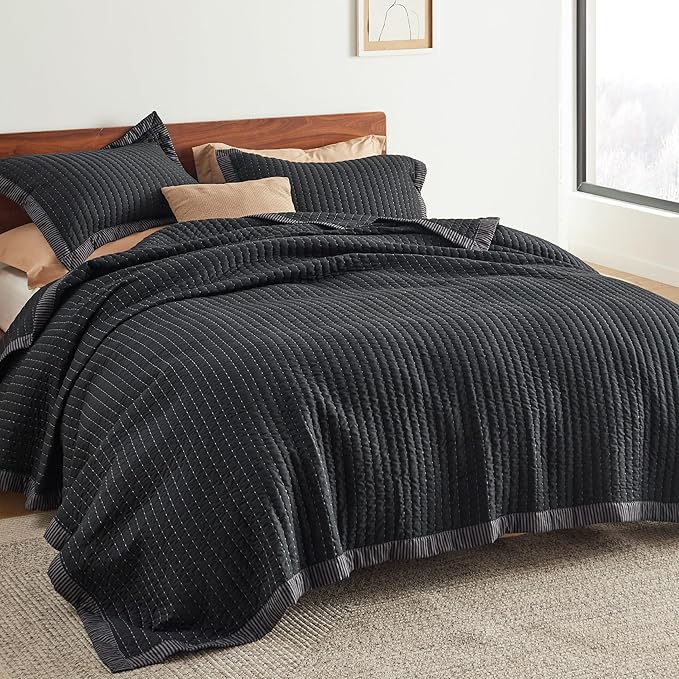 Microfiber Quilt Set - Queen - 3 Piece