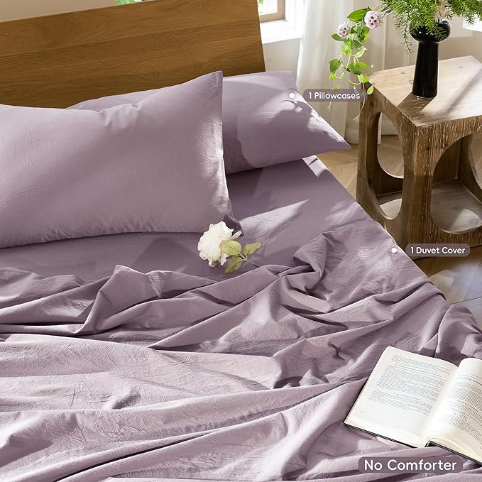 Linen Duvet Cover Set - Twin