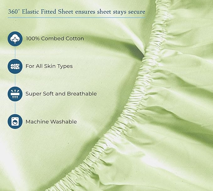 Cooling Bed Sheet Set - Queen - 4 Piece
