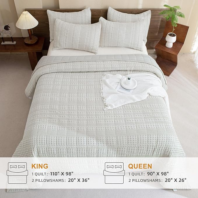 Quilt Set - King - 3 Piece