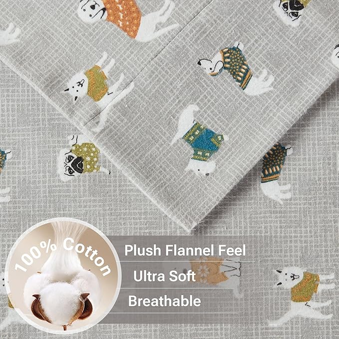 100% Cotton Bed Sheet Set - Twin - 3 Piece