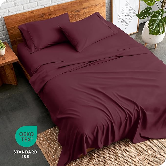 Microfiber Bed Sheet Set - Queen - 4 Piece