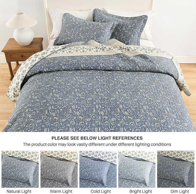 100% Cotton Bedding Set - California King - 3 Piece