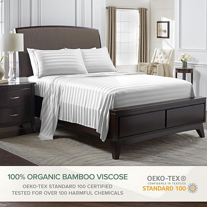 Bamboo Cooling Bed Sheet Set - Full - 4 Piece