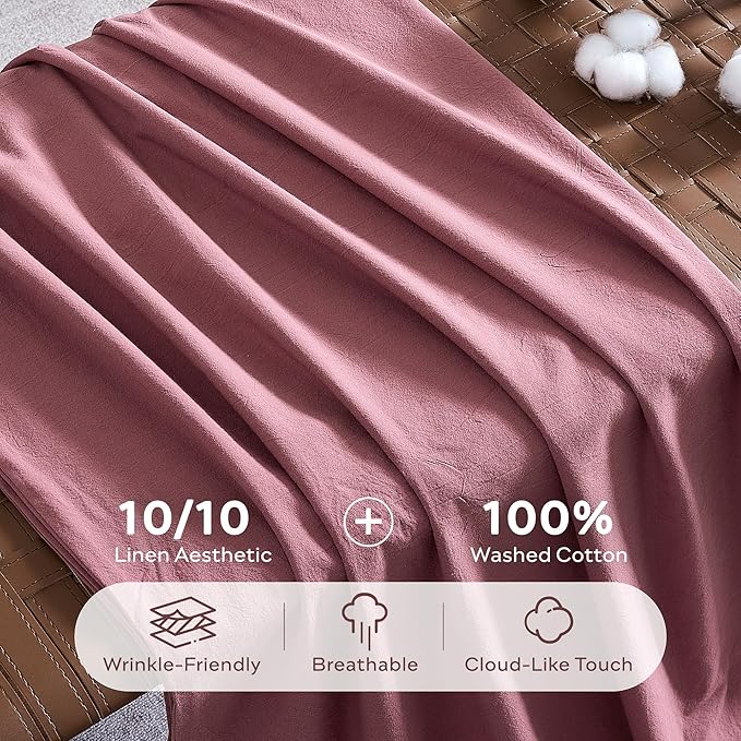 Linen Pillowcase Set - Standard - 20 x 26 in - 2 Piece