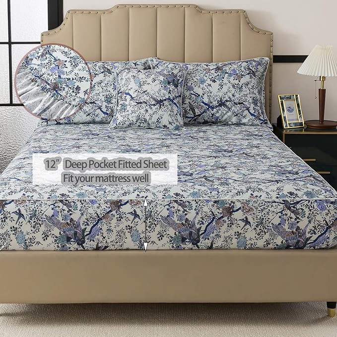 Bed Sheet Set - Twin XL - 4 Piece