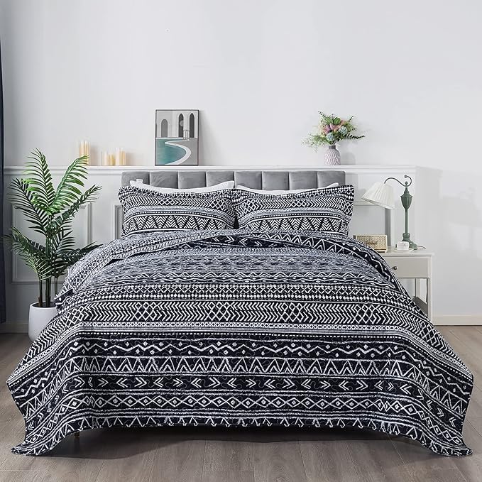 Microfiber Quilt Set - King - 3 Piece