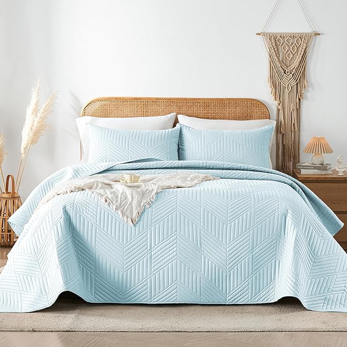 Microfiber Quilt Set - Queen