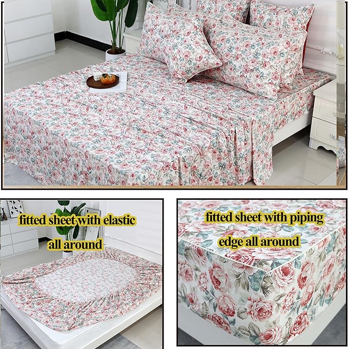 Bed Sheet Set - Queen - 4 Piece