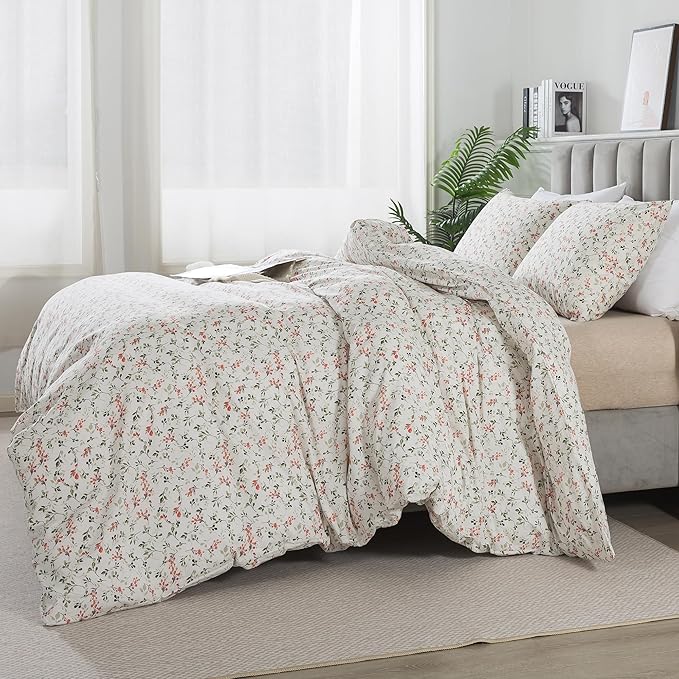 100% Cotton Duvet Cover Set - King - 3 Piece