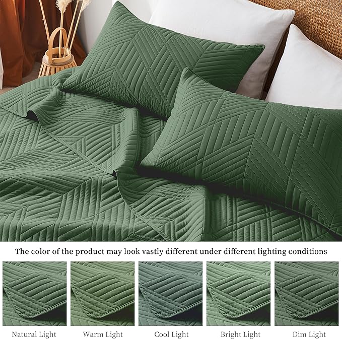 Microfiber Quilt Set - Queen