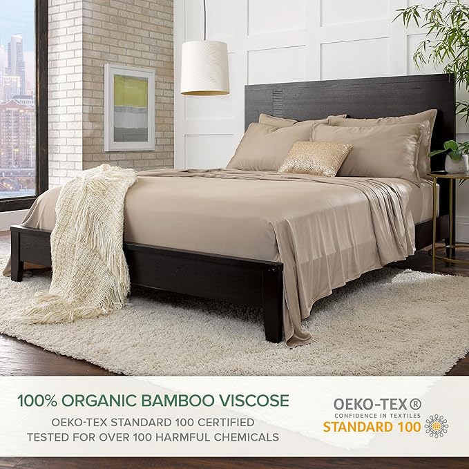 Bamboo Cooling Bed Sheet Set - Split King - 5 Piece