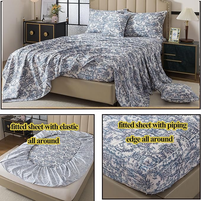 Bed Sheet Set - King - 4 Piece