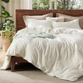 Linen Duvet Cover Set - Queen - 3 Piece