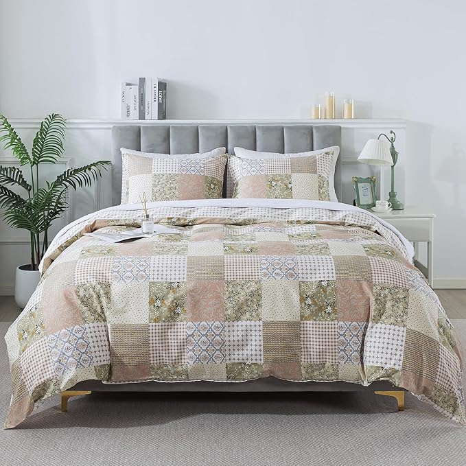 100% Cotton Duvet Cover Set - Queen - 3 Piece