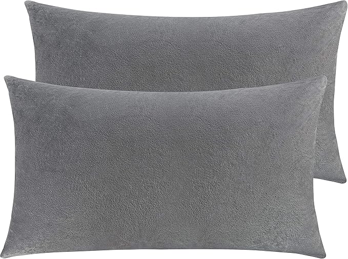 Flannel Pillowcase Set - King - 20 x 36 in - 2 Pack