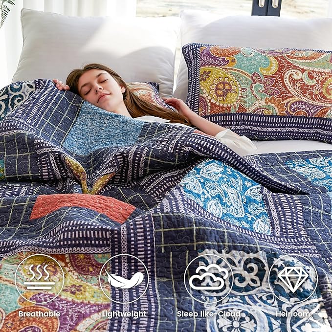 100% Cotton Quilt Set - King