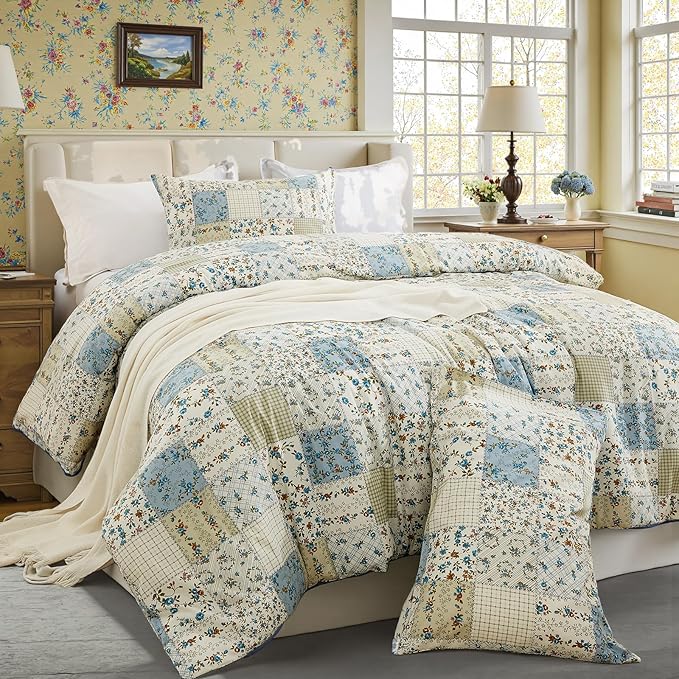 100% Cotton Duvet Cover Set - King - 3 Piece