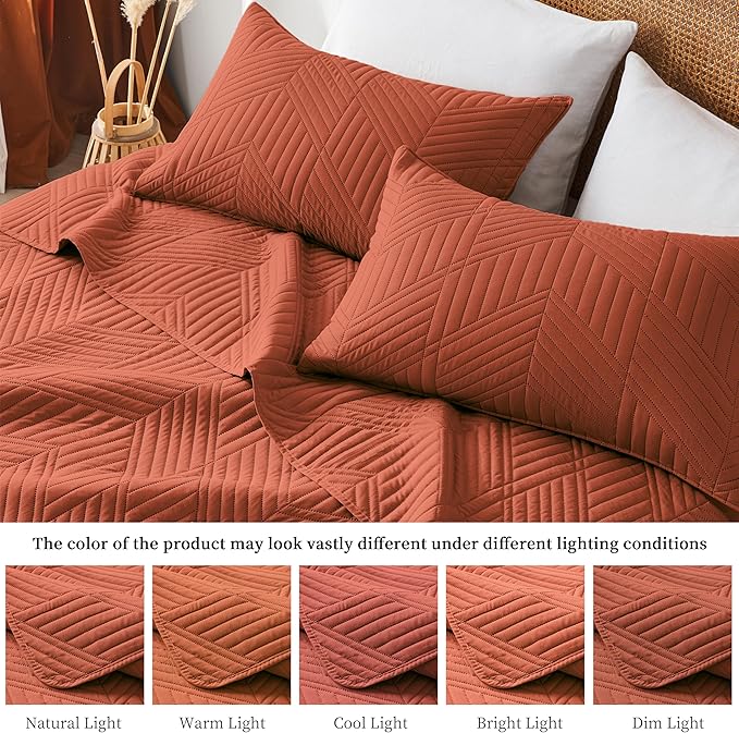 Microfiber Quilt Set - Queen