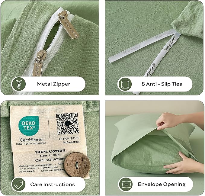 Linen Duvet Cover Set - Full