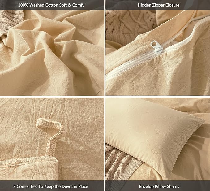 Linen Duvet Cover Set - Queen