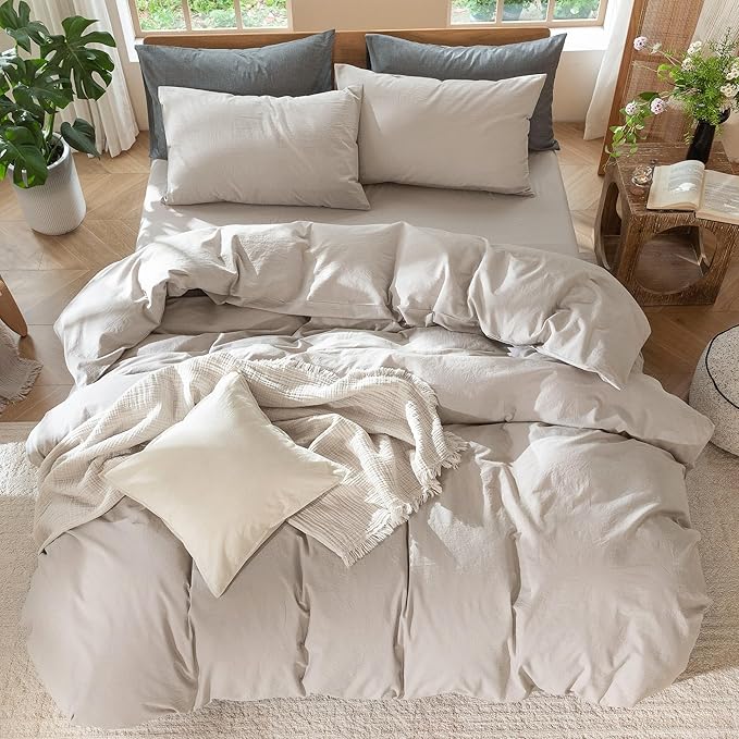 Linen Duvet Cover Set - Queen