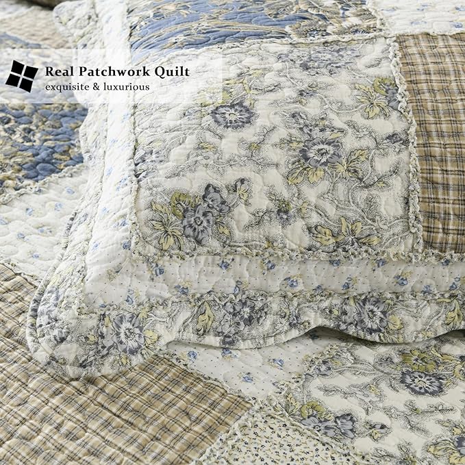 Quilt Set - Queen - 90 x 98 in - 3 Piece