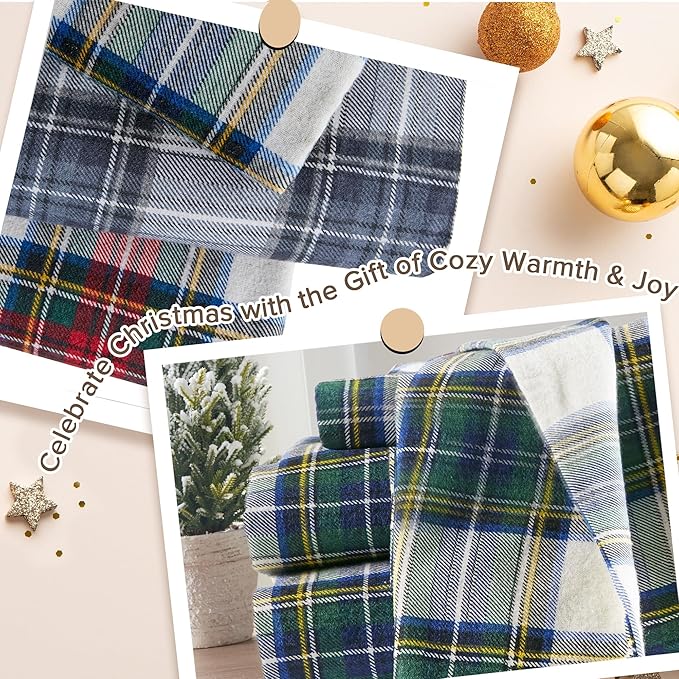 Flannel Bed Sheet Set - King - 4 Piece