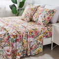 100% Cotton Bed Sheet Set - King - 4 Piece
