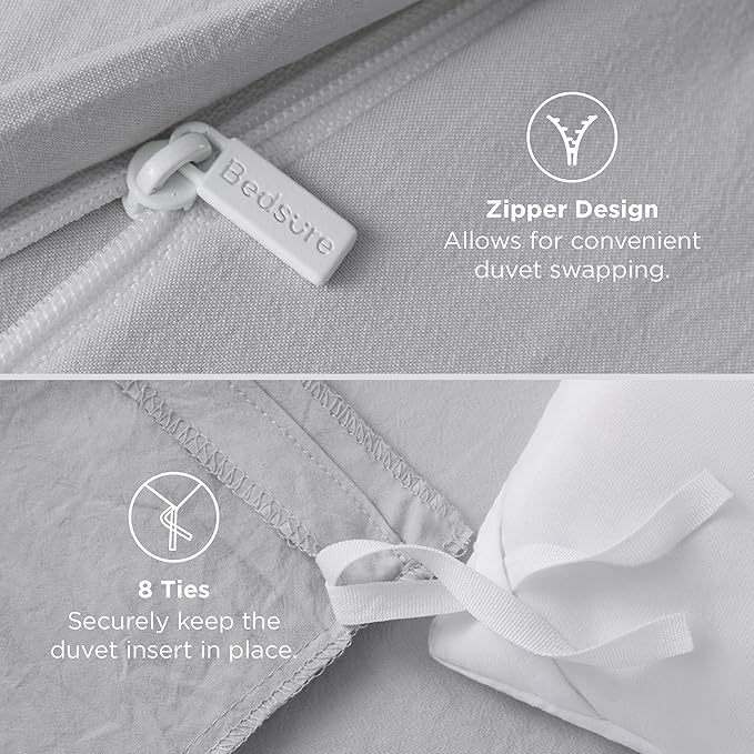 Duvet Cover Set - King - 120 x 98 in - 3 Piece