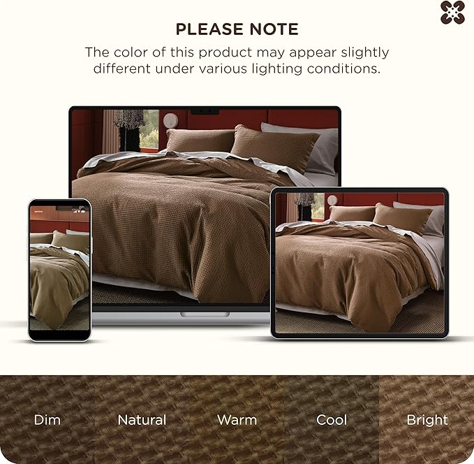 100% Cotton Duvet Cover Set - Queen - 3 Piece
