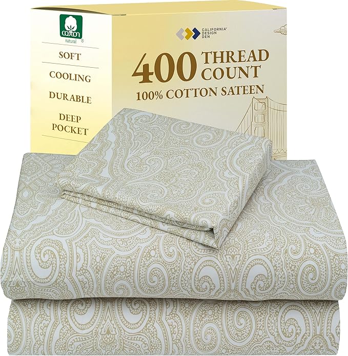 100% Cotton Bed Sheet Set - Twin XL - 3 Piece