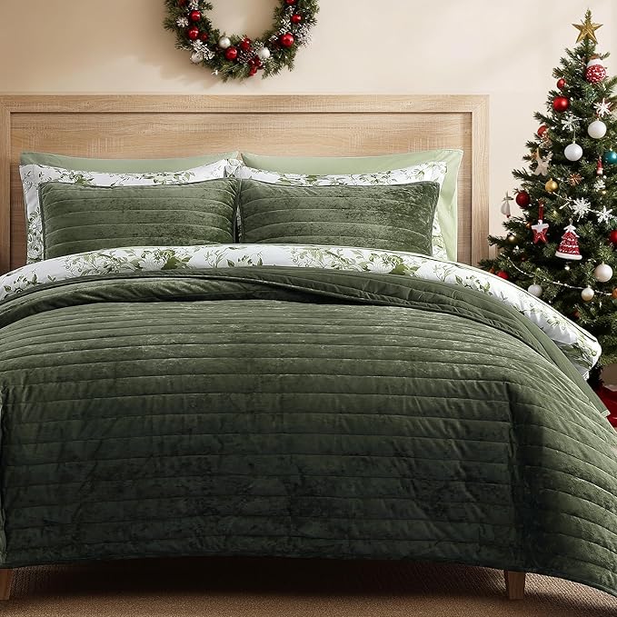 Velvet Quilt Set - Queen - 3 Piece