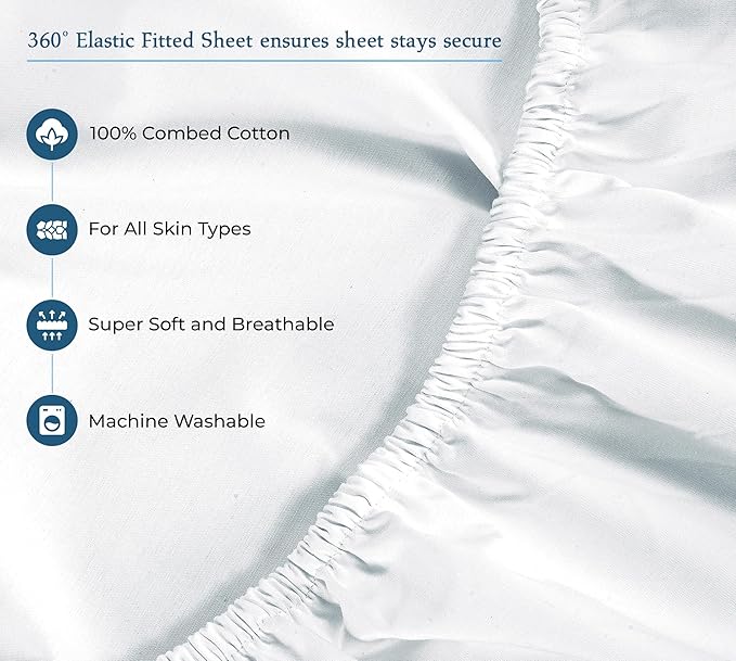Cooling Bed Sheet Set - Queen - 4 Piece